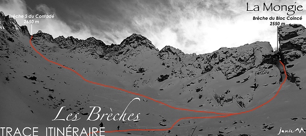 Brèches Coume du Pourteilh - Trace Itinéraire 667