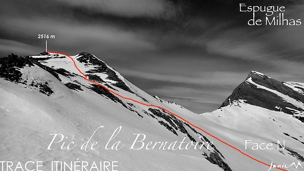 Pic Bernatoire - Trace Itinéraire