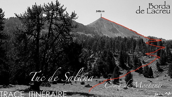 Tuc de Salana - Trace Itinéraire