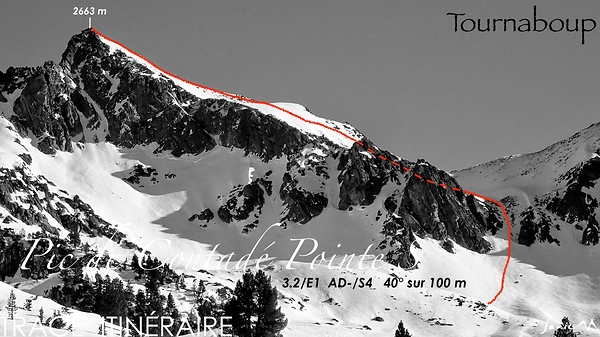 Pic de Contadé S Trace Itinéraire