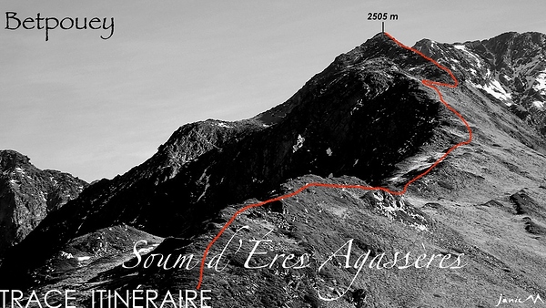 Soum d'Éres Agassères - Trace Itinéraire