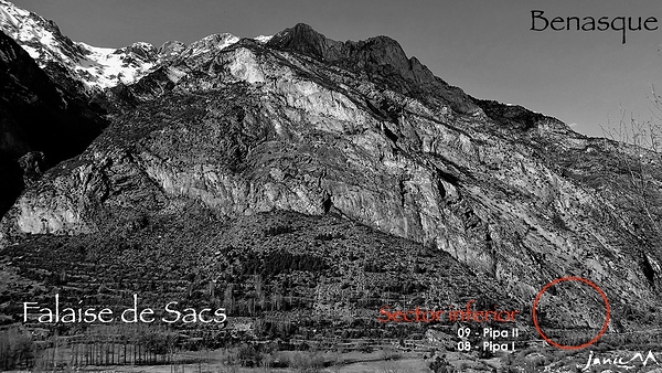 Falaise de Sacs - Trace Itinéraire