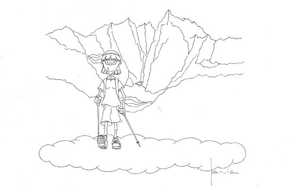 Sur un nuage