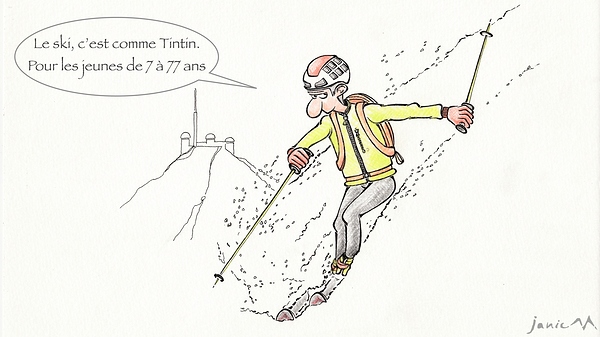 Pic du Midi - Face S - Ski & Tintin - 7 à 77