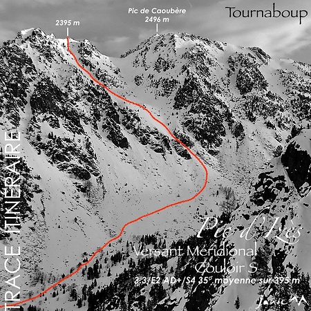 Pic d'Izès - Versant Méridional - Couloir S