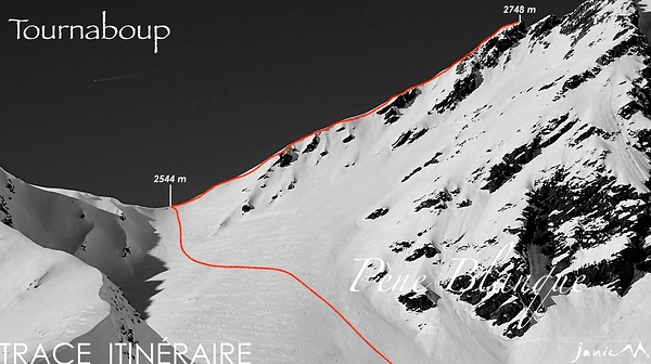Pène Blanque Trace Itinéraire