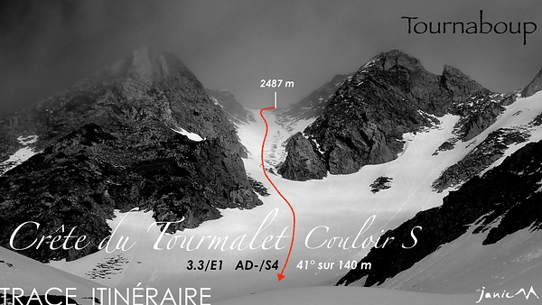 Crête du Tourmalet Couloir S Itinéraire