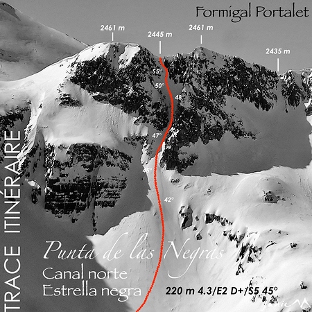 Punta de las Negras - Estrella negra - Trace Itinéraire