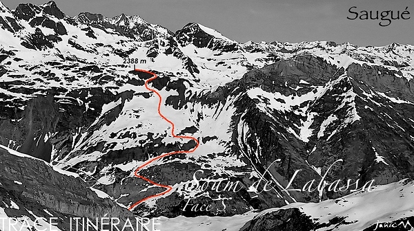 Soum Labassa N:S Trace Itinéraire 891