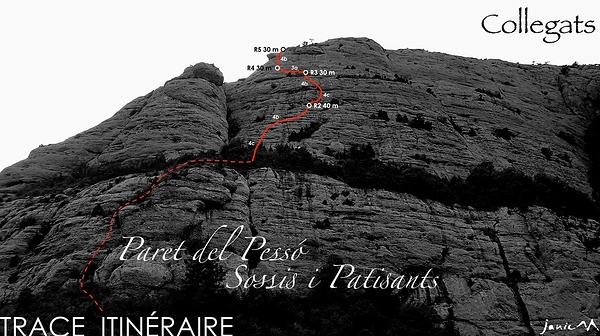 Collegats - Sossis i Pasants - Trace Itinéraire
