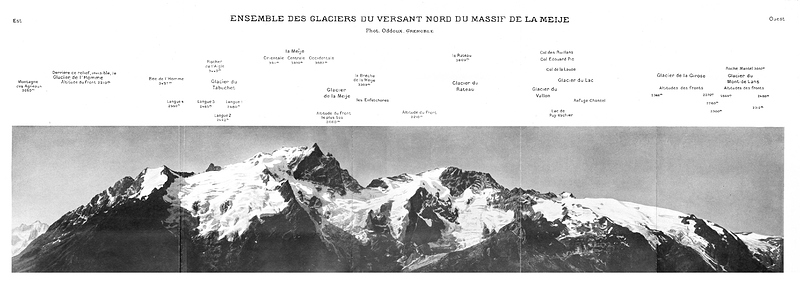 La Meije versant Nord années 1920