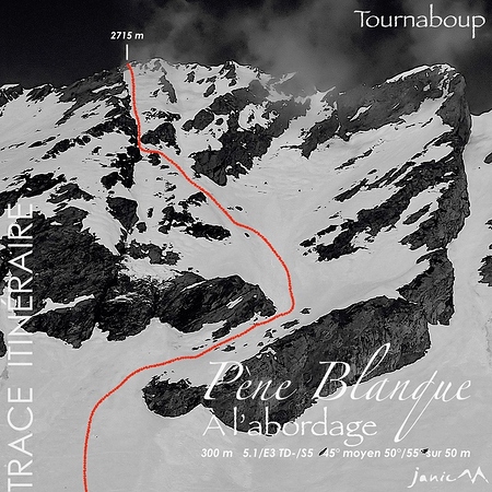 Pène Blanque - À l'abordage - Trace Itinéraire