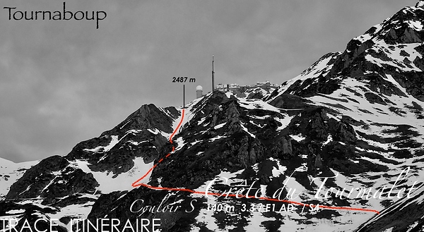Crête Tourmalet - Couloir S - Trace Itinéraire