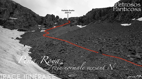 Peña Blanca Peña Roya Trace Itinéraire