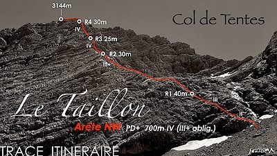 Taillon Arête NW 156 2 2