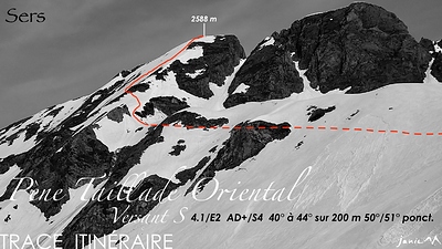 Pène Taillade Face S Trace Itinéraire
