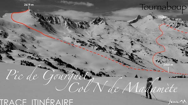 Pic de Gourguet Trace Itinéraire