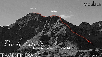 Pic de Léviste Arête N Itinéraire