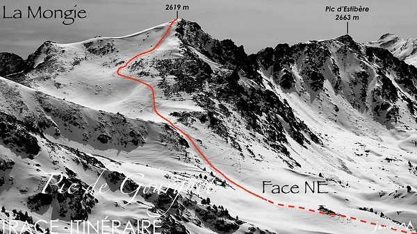 Pic de Gourguet - Trace Itinéraire