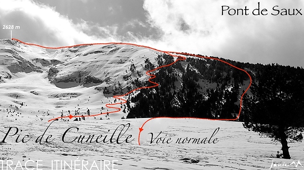 Pic de Cuneille Trace Itinéraire