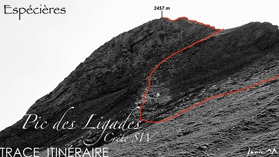 Pic des Ligades Trace Itinéraire