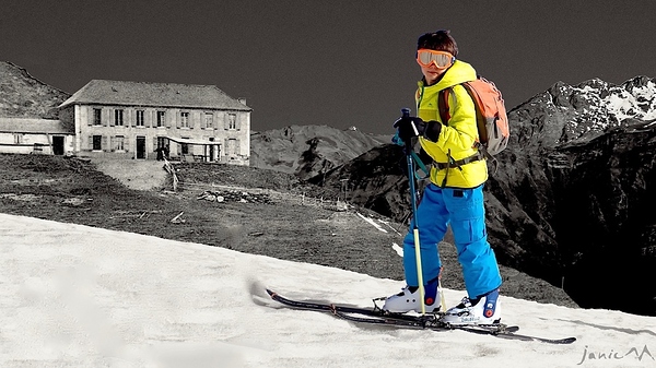 Tom au col de Riou XIXe Improbable