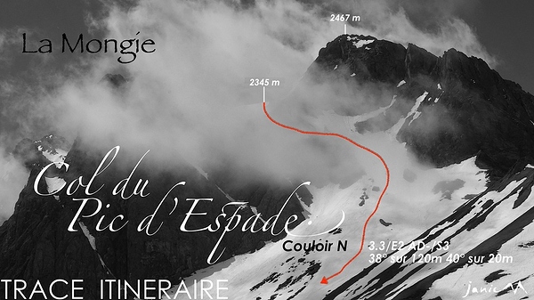 Col du Pic d'Espade Couloir N
