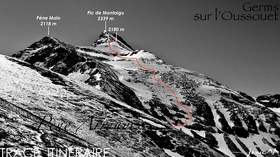Montaigu Pène Arrouye Peyrenère Trace Itinéraire