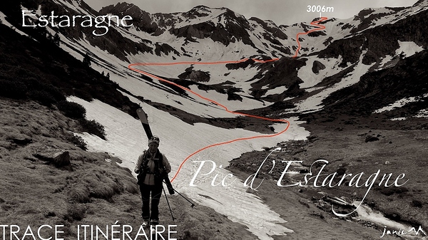 Pic d'Estaragne Itinéraire