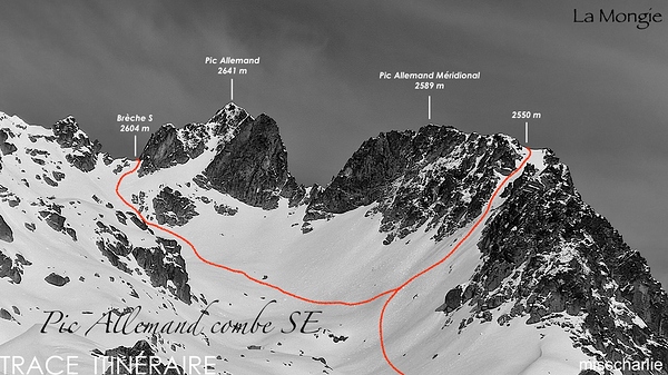 Pic Allemand - Combe SE - Trace Itinéraire