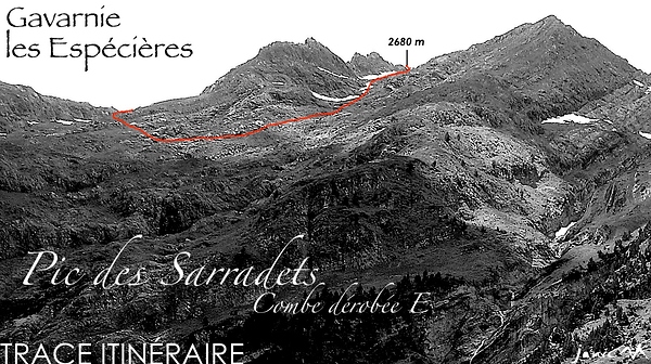 Pic des Sarradets Trace Itinéraire