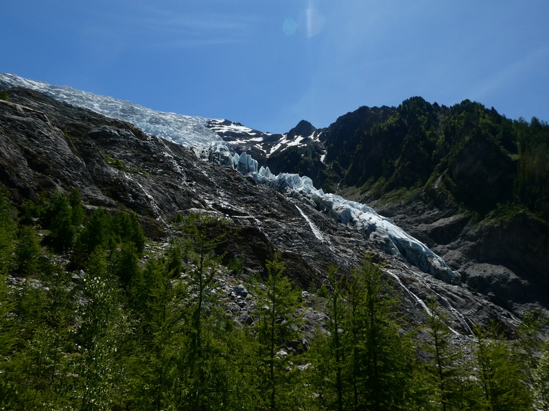 Langue terminale du glacier des Bossons 25 mai 2020