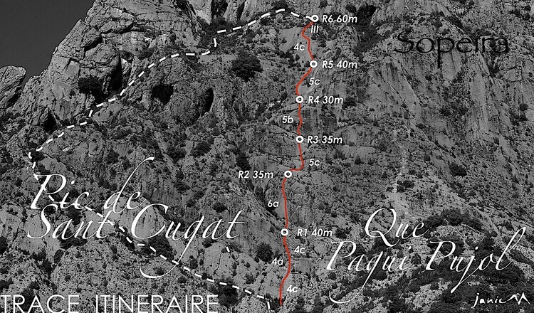 Sant Cugat - Que Pagui Pujol - Trace Itinéraire