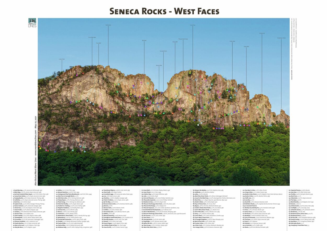 54 - seneca rocks - west faces - gallery