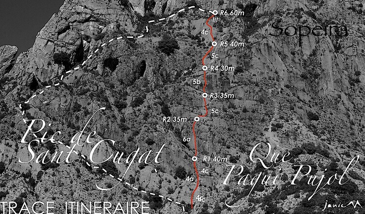 Sant Cugat - Que Pagui Pujol - Trace Itinéraire